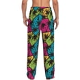thumbnail image 3 of Goofa Hawaii Palms Printed Soft Pajama Pants for Men, Wide Leg Comfy Casual Lounge Yoga Pants-XX-Large, 3 of 9