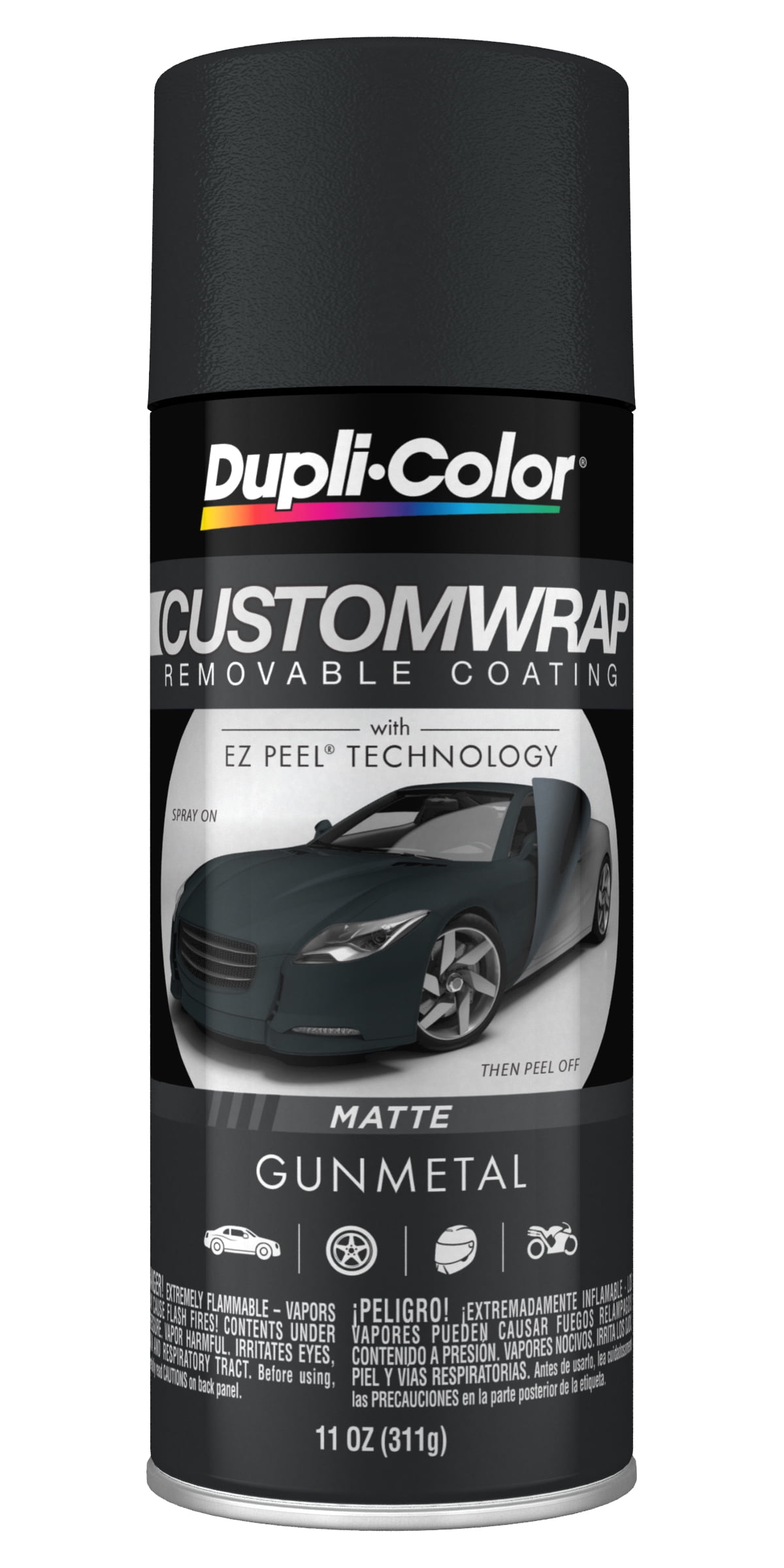 Dupli-Color Custom Wrap, Carbon Black Matte, 11 oz.