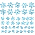 thumbnail image 4 of 1000 Uds adornos de copo de nieve con purpurina decoraciones colgantes de Navidad, 4 of 5