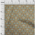 thumbnail image 2 of oneOone Viscose Chiffon Dark Mustard Fabric Asian Block Craft Projects Decor Fabric Printed By The Yard 42 Inch Wide, 2 of 4