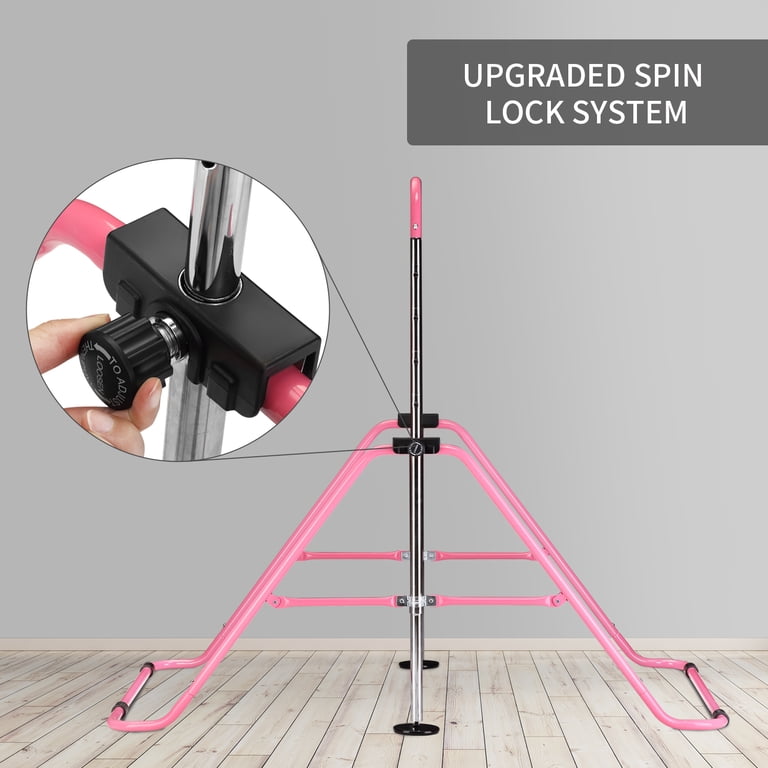 Ainfox Kids Gymnastics Bar, Expandable Horizontal, Pink photo 6