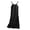 Black, variant on Ahabrexf Birthday Party Sleep Dress for Women, Sleeveless Thin Cotton Nightdress with Suspender Straps, Lightweight Breathable Summer Pajama Dress