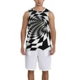 thumbnail image 6 of Rocae 3D Vortex Illusion for Men's Basketball Jersey Lightweight and Breathable Athletic Tank Top,Quick-Drying Sports Jersey Large, 6 of 9
