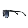 thumbnail image 3 of Womens Minimal Simple Horn Rim Marble Pattern Plastic Sunglasses Blue Tortoise Navy, 3 of 4