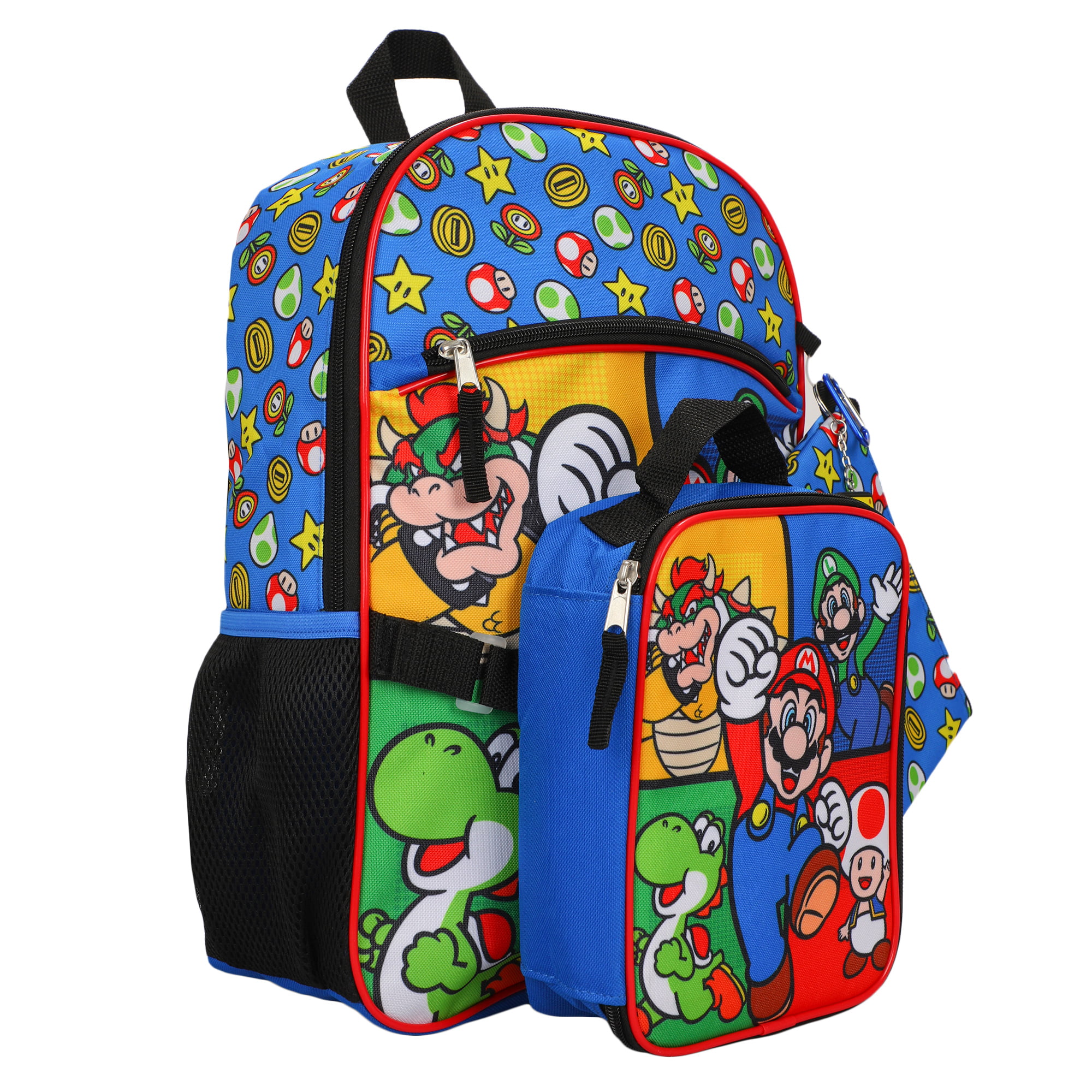 Accessory Innovations 5 Piece Kids Licensed Backpack Set Super Mario -  Office Depot