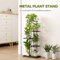 thumbnail image 3 of Bamworld Plant Stand Metal 5 Tier 6 Potted Multiple Flower Pot Indoor Outdoor for Patio Garden Corner Balcony Living Room, 3 of 6