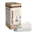 thumbnail image 2 of Bulbrite 8.5 Watt Dimmable Clear ST18 LED Light Bulbs 2700K Warm White Light 2/Pack (861422), 2 of 7