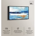 thumbnail image 2 of Beautiful Blue Canvas Pastel Abstract Calming Wall Art by Art Remedy, Black Frame, 30" x 24", 2 of 7