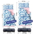 thumbnail image 6 of KAINSY Personalized Toddler Nap Mat, Ocean Theme with Small Blue Dolphins, Custom Name Sleeping Bag Blanket for Boys and Girls, Ideal for Kindergarten, Daycare, Preschool, Home & Travel, 6 of 8