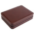 thumbnail image 3 of Nobrands NIMOA Watch Storage Box-1pc 8 Grid Watch Display Caja de Almacenamiento Caja de colección de Viaje con Cremallera portátil(marrón), 3 of 3