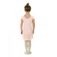 thumbnail image 3 of Elowel Girls' Ruffle Short Sleeve Skirted Leotard Baby Pink (size-4-6 ), 3 of 4
