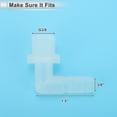 thumbnail image 6 of Unique Bargains Plastic Hose Barb Fitting 3/8" Hose Barb G3/8 Male NPT Elbow Barbed Adapter Aquarium PP Clear 5 Pcs, 6 of 7