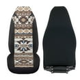 thumbnail image 4 of Uorisanigo Car Seat Covers for Front Seats, 2 Pack Brown Ethnic Aztec Car Seat Covers Protection, Easy Installation, Universal Fits Most Cars Truck Van and SUV, 4 of 7