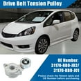 thumbnail image 2 of Conjunto de tensor serpentino Unique Bargains para Honda Fit Base Sport 1.5L L4 - Gas 2009-2013 tono plateado, 2 of 6