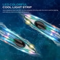 thumbnail image 2 of 2.4GHz RC Speed Boat V555 - Green Remote Control Water Toy with Transparent Hull & Dazzling Multi-Color LED Lights (Steady/Flash Modes), 15km/h Dual Brushed Motor, 50m Control Range, Low Battery, 2 of 6