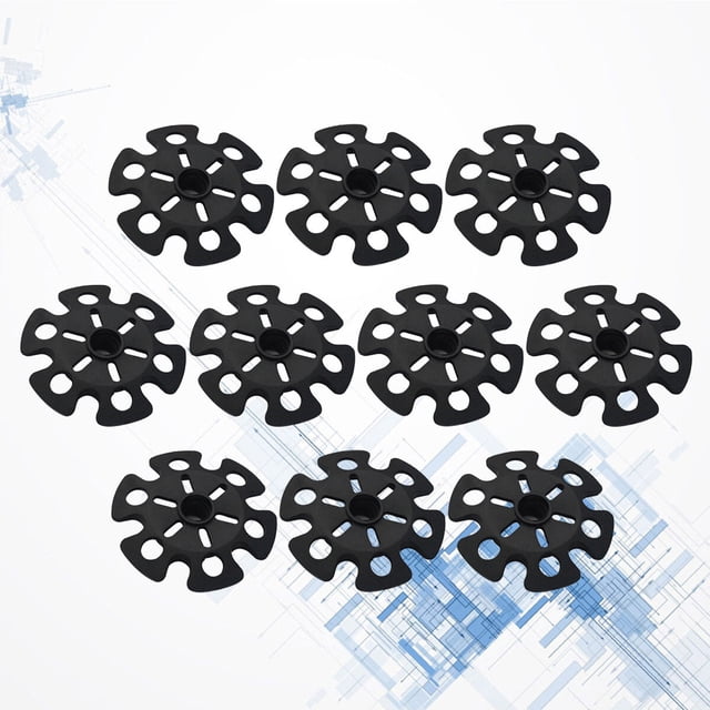 SHINYPASING Protecteurs de Bâtons de Randonnée 10 Pcs Support Supplémentaire en Caoutchouc Noir pour Randonnée