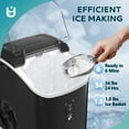 thumbnail image 5 of EUHOMY Nugget Ice Maker Countertop with Handle, Ready in 6 Mins, 34.5 lbs Per Day, Removable Top Cover, Auto-Cleaning, Black, 5 of 11