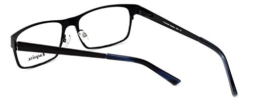 Esquire Designer Reading Glasses EQ8651 in Black 54mm with Case +1.50