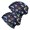 Alien Rocket Deep Blue Pattern, variant on Alien Head Deep Black Pattern 2 Pack Slouchy Beanie Hat, Sleep Head Cover with Stretchy Fabric & Soft Texture, Warm Thermal Gifts for Daily Home Outdoor