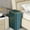Green, variant on Hovilon Green 15L Push-Top Trash Can, Large Slim Waste Basket with Lid, Modern Plastic Garbage Bin with Bag Ring, Narrow Household Trash Container for Kitchen, Bathroom, and Office