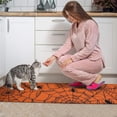 thumbnail image 3 of Halloween Orange Spider Web Pattern Kitchen Rugs Sets Of 2,Anti Fatigue Kitchen Mat Rugs Non Slip Washable,Decorative Kitchen Floor Mats for Kitchen,Sink,Laundry,17"x30"+17"x47", 3 of 7