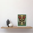 thumbnail image 2 of Evil Samurai Skull and Swords Tattoo Ink Body Art Rockabilly Americana 50s Artwork Framed Wall Art Print A4, 2 of 4