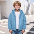 thumbnail image 4 of BFHHYA Boys Winter Coat Teens Youth Casual Zip up Quilted Jackets Windproof Windbreaker Kids Long Sleeve Hooded Outwear with Pockets 5-16 Years, 4 of 8