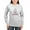 Ash Gray, variant on - Boo'd Up Women's Long Sleeve T Shirt - Women's Long Sleeve Graphic Casual T-Shirt