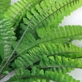 thumbnail image 2 of HOOWIFFY Tasteless 2Set Green Plastic Artificial Grass Leaves Plant for Home Wedding Decoration, 2 of 8