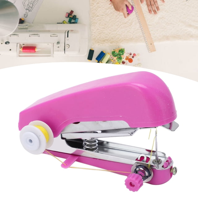 Mini Máquina de Coser Portátil, Operación de Pequeño Tamamo de Tamaña Pequeño Operación simple Mina de Coser Manual para Uso Domémico