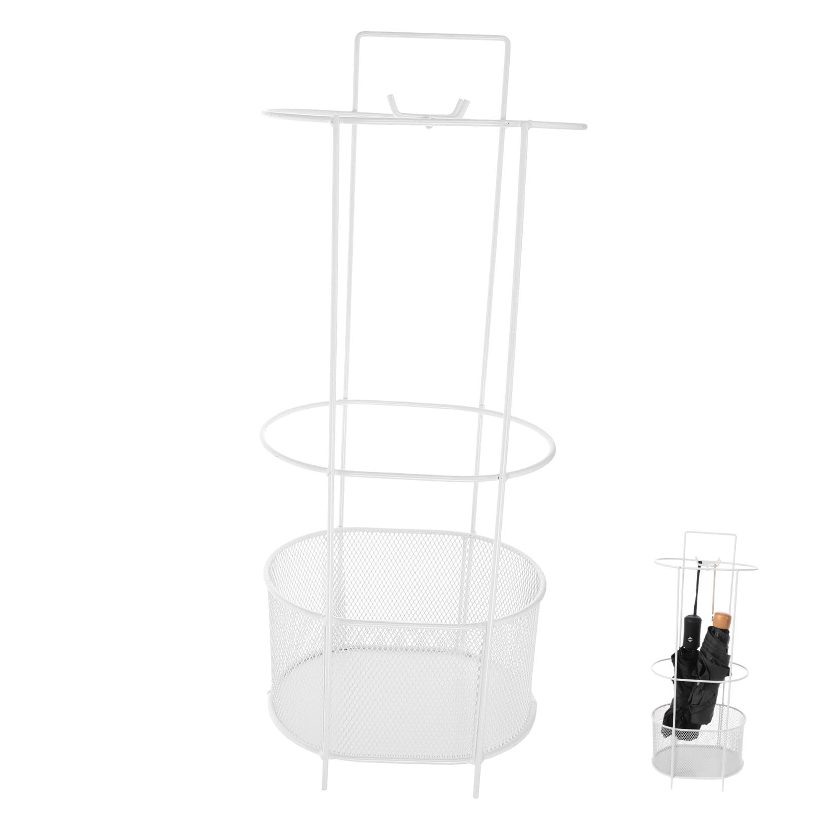 FRCOLOR  Umbrella Stand Indoor Entryway Holders Elevator Entrance White