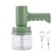 thumbnail image 1 of Batidora de mano recargable por USB de 5 velocidades: acero inoxidable/plástico, para montar espuma/batir y portátil; batidora multifuncional para la cocina, 1 of 7