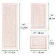 thumbnail image 4 of Alfombras de baño mDesign Hydra Collection, 3 unidades, color rosa y rubor, 4 of 9