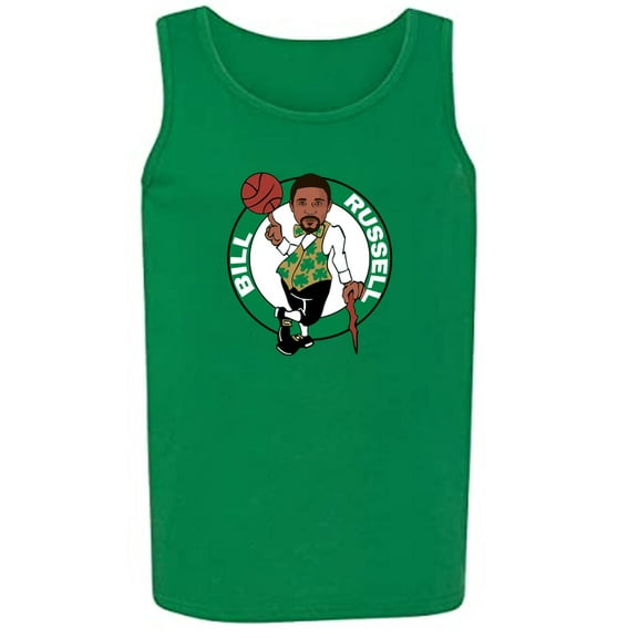 Celtics Bill Russell Logo Tank Top ADULT