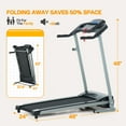 thumbnail image 6 of Aukfa Folding Treadmills for Home, 2.5 HP Running Machine Treadmill, 265 lbs Capacity, Silver, 6 of 6