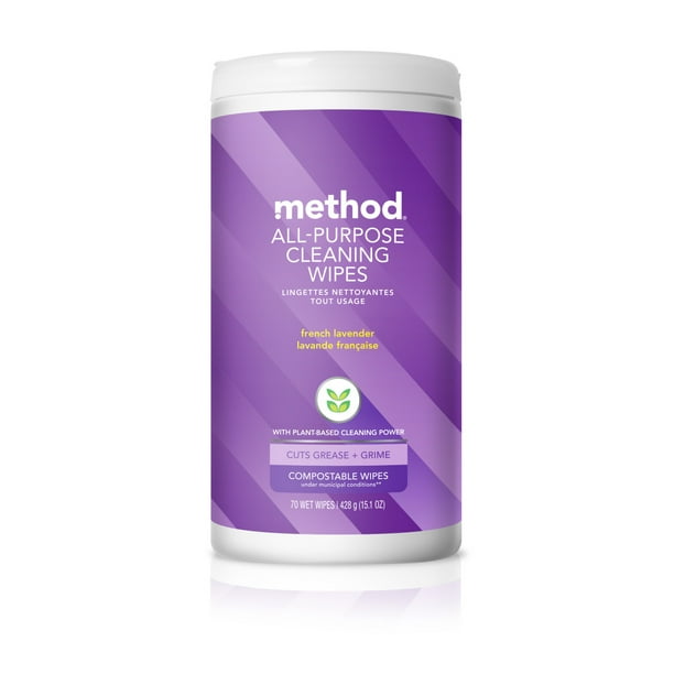 Method AllPurpose Cleaning Wipes, French Lavender, 70 Count Walmart