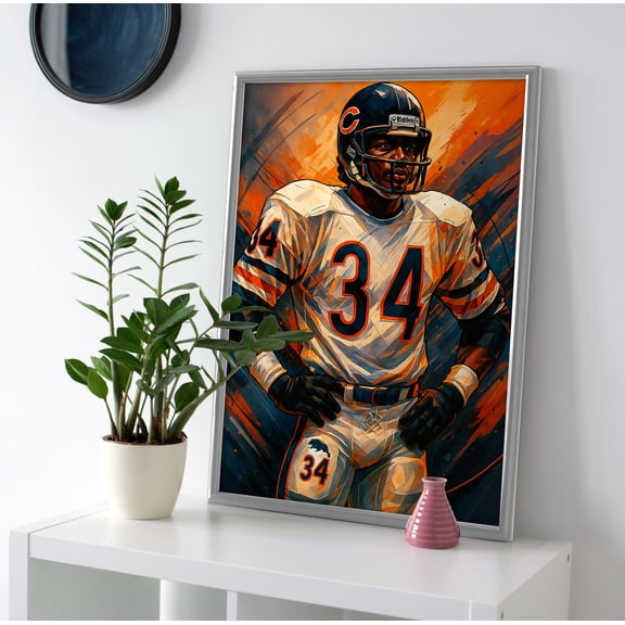 Walter Payton Poster or Canvas Wall Art