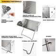 thumbnail image 6 of Zone Tech Portable Camping Stainless-Steel Grill and Fire Pit, Tabletop Charcoal Grill, Flatpack Foldable,Versatile Use, Traveling BBQ Grill, Great for Camping, Hiking, Picnics, 6 of 9