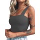 thumbnail image 4 of SAYOO - Camisola sexy de verano para mujer, color sólido, sin mangas, con cuello cuadrado SAYOO Moda, 4 of 9