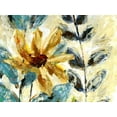 thumbnail image 2 of Brey 14x12 Gold Ornate Wood Framed with Double Matting Museum Art Print Titled - Textured Floral II, 2 of 4
