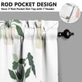 thumbnail image 3 of Vintage Green Cactus Tier Kitchen Curtains for Bathroom Living Rod Pocket Window Drapes 28"x36" 2 Panels Window Treatment Tiers, 3 of 4