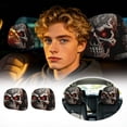 thumbnail image 2 of Headrest Cover Cartoon Universal Double Printed Cartoon Headrest Covers for Trip Daily Commuting Home Trick Party Fall Event Racing Driving, 2 of 7