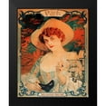 thumbnail image 2 of Vintage Apple Collection 12x14 Black Modern Framed Museum Art Print Titled - Paris Mardis Gras, 2 of 5