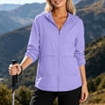 thumbnail image 2 of WRKEKC Lightweight Jacket for Women Solid Color Hooded Long Sleeve Zip Up Loose Fit Casual Top with Pockets, 2 of 6