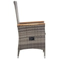 thumbnail image 5 of vidaXL Patio Chairs 2 Pcs Patio Rattan Dining Chair with Cushions Poly Rattan, 5 of 5