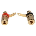 thumbnail image 3 of Terminal de postes de unión de altavoz chapado en oro, 2 uds., enchufes de 4mm para conector Banana Ehuebsd  Para estrenar, 3 of 3