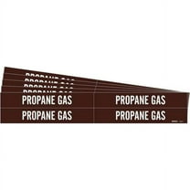 Brady Pipe Marker,White,Propane Gas,PK5, 7400-4-PK 7400-4-PK