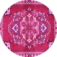 thumbnail image 1 of Ahgly Company Indoor Round Persian Pink Traditional Area Rugs, 3' Round, 1 of 4