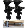 thumbnail image 4 of Juego de 4 patas de muebles Patas de muebles Patas de muebles Patas de muebles ajustables Patas de muebles de cocina Patas de muebles ajustables para cocina Baño Negro, - JAMW Sencillez, 4 of 4