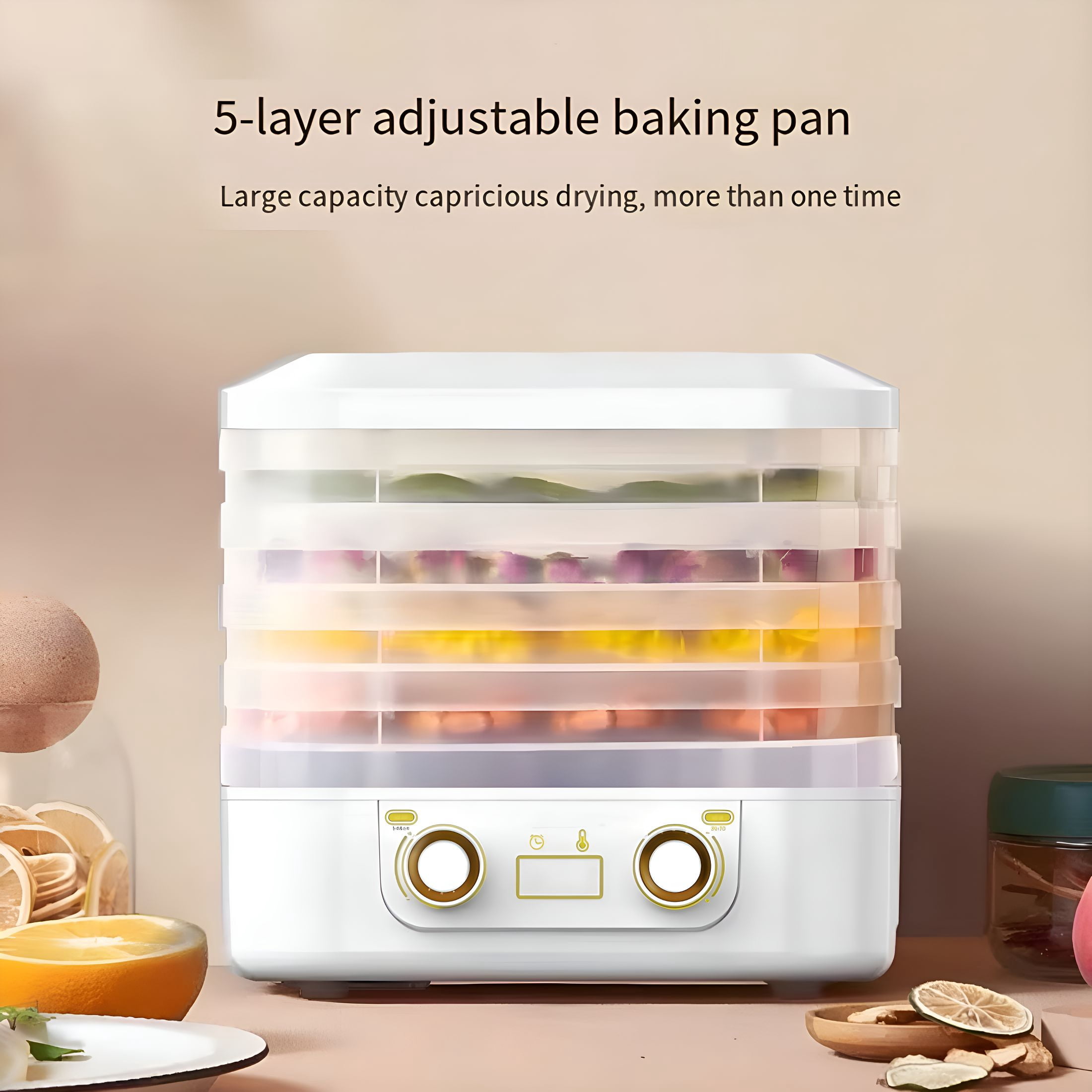 CURYMAY Freeze Dryer Machine for Home for Candy & Snacks Dryer Machine 5 Trays Home Freeze Dryer for Food Preservation